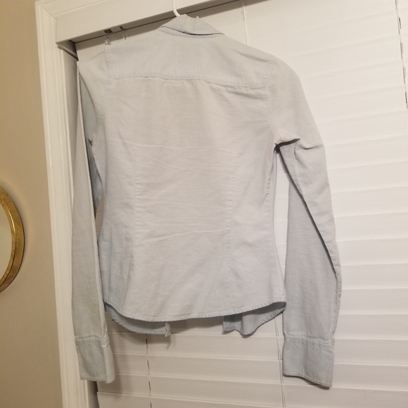 Abercrombie skyblue button up blouse - Picture 2 of 3